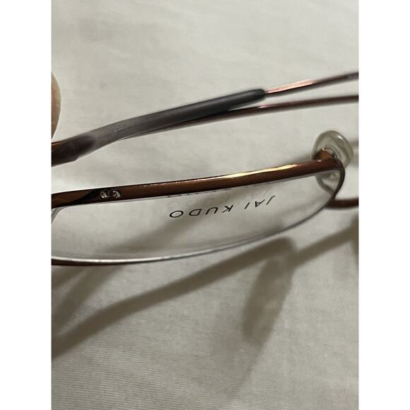 JAI KUDO 411 K3 M03 COPPER COLORED EYEGLASSES GLASSES FRAME 50-19-135mm - Picture 7 of 8